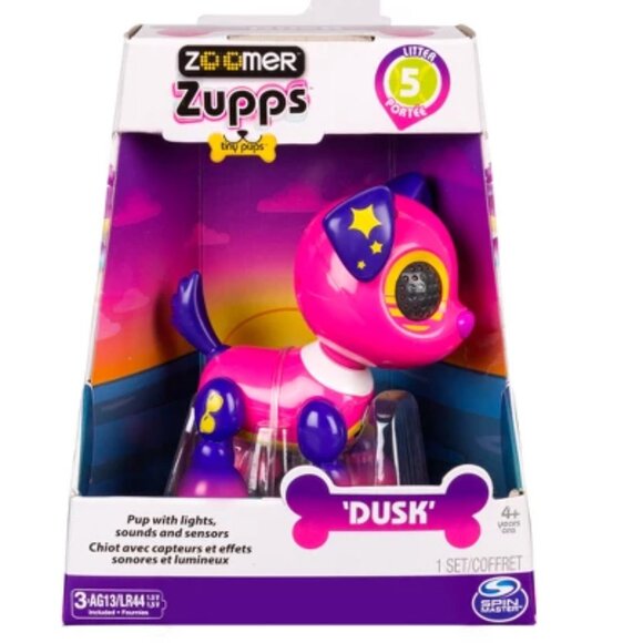 Zoomer Zupps Retriever Dusk Electra Interactive Puppy w/light, sounds New Sealed - Picture 3 of 16